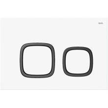 Смывная клавиша IDDIS Unifix белый матовый/черный матовый/белый матовый UNI04WBi77