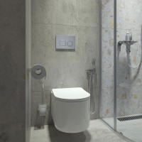 Смывная клавиша IDDIS Unifix матовый хром/глянцевый хром/матовый хром UNI04CHi77