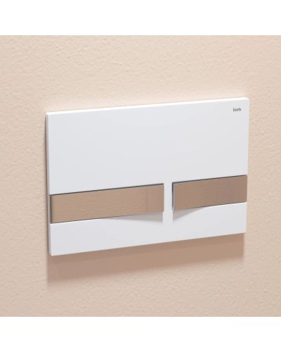 Смывная клавиша IDDIS Unifix белый матовый/глянцевый хром UNI06WCi77