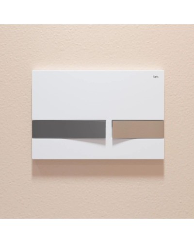 Смывная клавиша IDDIS Unifix белый матовый/глянцевый хром UNI06WCi77