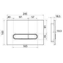 Смывная клавиша IDDIS Unifix глянцевый хром UNI31CHi77
