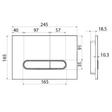 Смывная клавиша IDDIS Unifix глянцевый хром UNI31CHi77