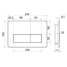Смывная клавиша IDDIS Unifix глянцевый хром UNI41CHi77
