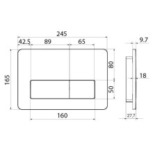 Смывная клавиша IDDIS Unifix белый глянец UNI10W0i77