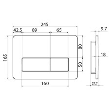 Смывная клавиша IDDIS Unifix белый глянец UNI10W0i77