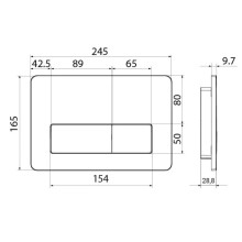 Смывная клавиша IDDIS Unifix черный матовый UNI10B0i77