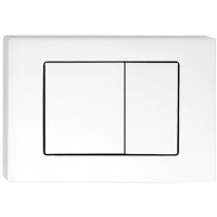 Смывная клавиша белый матовый для двойного смыва IDDIS Unifix UNI32MWI77