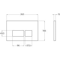 Смывная клавиша BelBagno черный матовый BB044NERO