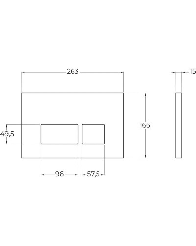 Смывная клавиша BelBagno черный матовый BB044NERO