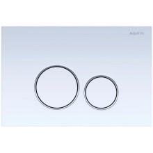 Смывная клавиша Aquatek белый/глянцевый хром/белый KDI-0000015