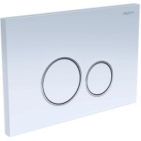 Смывная клавиша Aquatek белый/глянцевый хром/белый KDI-0000015