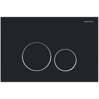 Смывная клавиша Aquatek черный матовый/глянцевый хром/черный матовый KDI-0000020