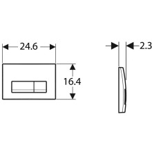 Смывная клавиша Geberit Delta 50 черный глянец 115.119.DW.1
