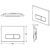 Кнопка смыва AltroBagno AltroBagnoPFP002AQ для инсталляции, белый