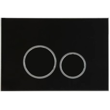 Кнопка смыва AltroBagno AltroBagnoPFP005DQ для инсталляции, черный матовый/хром/черный матовый