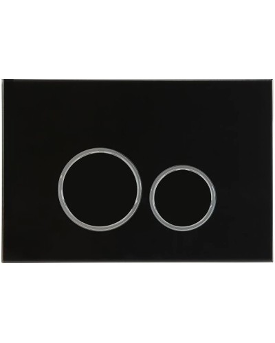 Кнопка смыва AltroBagno AltroBagnoPFP005DQ для инсталляции, черный матовый/хром/черный матовый