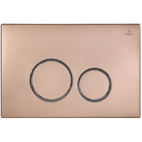 Кнопка смыва AltroBagno AltroBagnoPFP005FQ для инсталляции, розовое золото матовый/хром/розовое золото матовый