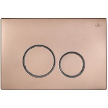Кнопка смыва AltroBagno AltroBagnoPFP005FQ для инсталляции, розовое золото матовый/хром/розовое золото матовый