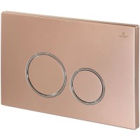 Кнопка смыва AltroBagno AltroBagnoPFP005FQ для инсталляции, розовое золото матовый/хром/розовое золото матовый