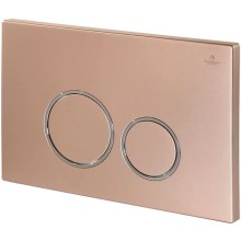 Кнопка смыва AltroBagno AltroBagnoPFP005FQ для инсталляции, розовое золото матовый/хром/розовое золото матовый