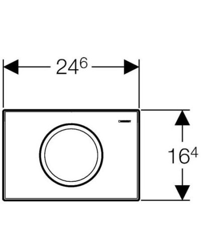 Смывная клавиша Geberit Delta11 матовый хром 115.120.46.1