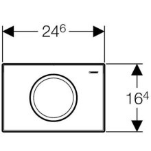 Смывная клавиша Geberit Delta11 белый для одинарного смыва 115.120.11.1