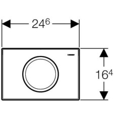 Смывная клавиша Geberit Delta11 белый для одинарного смыва 115.120.11.1