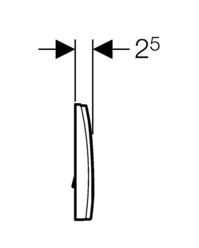 Смывная клавиша Geberit Delta11 белый для одинарного смыва 115.120.11.1