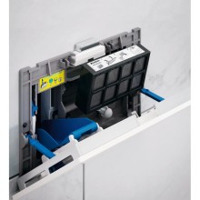 Смывная клавиша Geberit Sigma40 белый/матовый алюминий для двойного смыва со встроенной системой удаления запаха 115.600.KQ.1