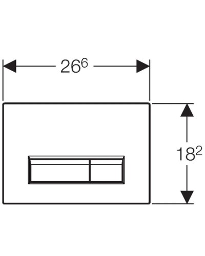 Смывная клавиша Geberit Sigma40 белый/матовый алюминий для двойного смыва со встроенной системой удаления запаха 115.600.KQ.1