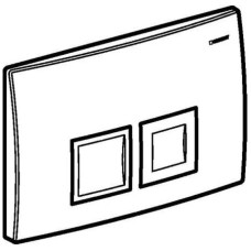 Смывная клавиша Geberit Delta50 матовый хром для двойного смыва 115.135.46.1