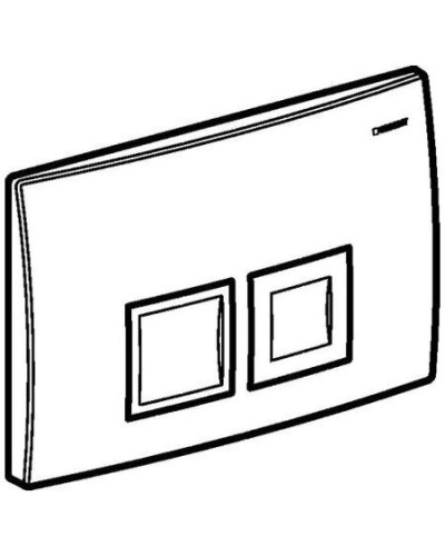 Смывная клавиша Geberit Delta50 матовый хром для двойного смыва 115.135.46.1
