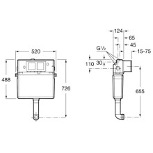 Смывной бачок скрытого монтажа Roca Basic Tank 890090200
