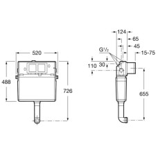 Смывной бачок скрытого монтажа Roca Basic Tank 890090200