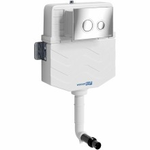 Смывной бачок WasserKRAFT Aller 10TLT.031.ME.CH01 для унитаза с клавишей смыва Хром