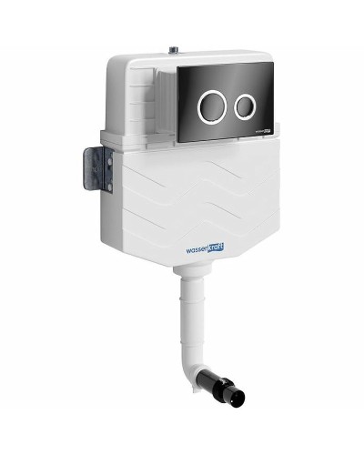 Смывной бачок WasserKRAFT Aller 10TLT.031.ME.PB01 для унитаза с Черной глянцевой клавишей смыва