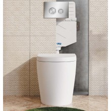 Смывной бачок WasserKRAFT Aller 10TLT.031.ME.MB01 для унитаза с Черной матовой клавишей смыва