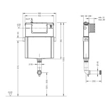 Смывной бачок скрытого монтажа Artceram 700.100