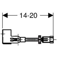 Комплект крепления к стене при угловом монтаже Geberit Duofix 111.835.00.1