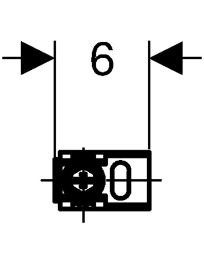 Комплект крепления к стене при угловом монтаже Geberit Duofix 111.835.00.1