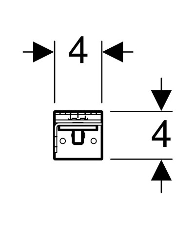 Комплект крепления к стене Geberit Duofix для отдельного монтажа 111.839.00.1