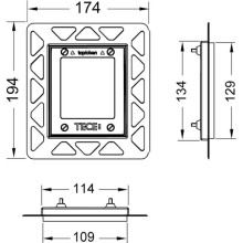 Монтажная рамка глянцевый хром TECE 9242649