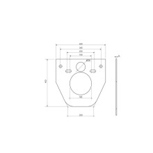 Звукоизолирующий комплект для унитаза Ceramica Nova CN1000