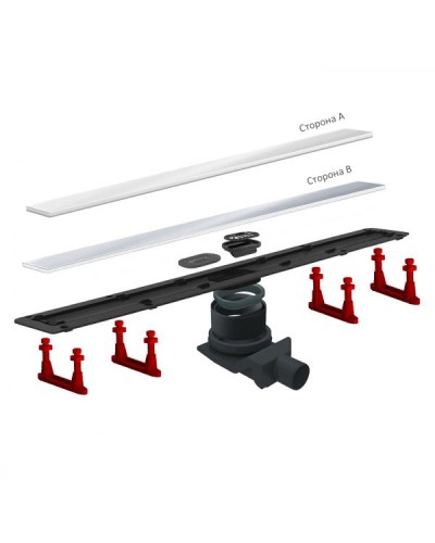 Трап для душа Pestan Confluo Frameless Line 300 White Glass 13701210 с решеткой