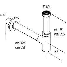 Сифон для раковины Migliore Ricambi 17920 Хром