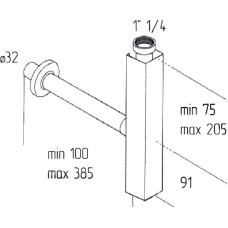 Сифон для раковины Migliore Ricambi 17922 Хром