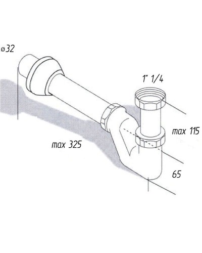Сифон для раковины Migliore Ricambi 17928 Хром