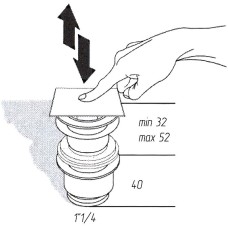 Донный клапан Migliore Ricambi 17955 click-clack Хром