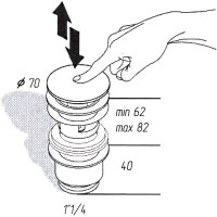 Донный клапан Migliore Ricambi 17954 click-clack Хром