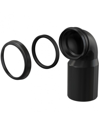 Колено выпускное для унитаза Alcaplast M906 Черное